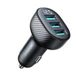 Ładowarka samochodowa Joyroom JR-CCD03/3.4A z wyświetlaczem 3x USB-A -