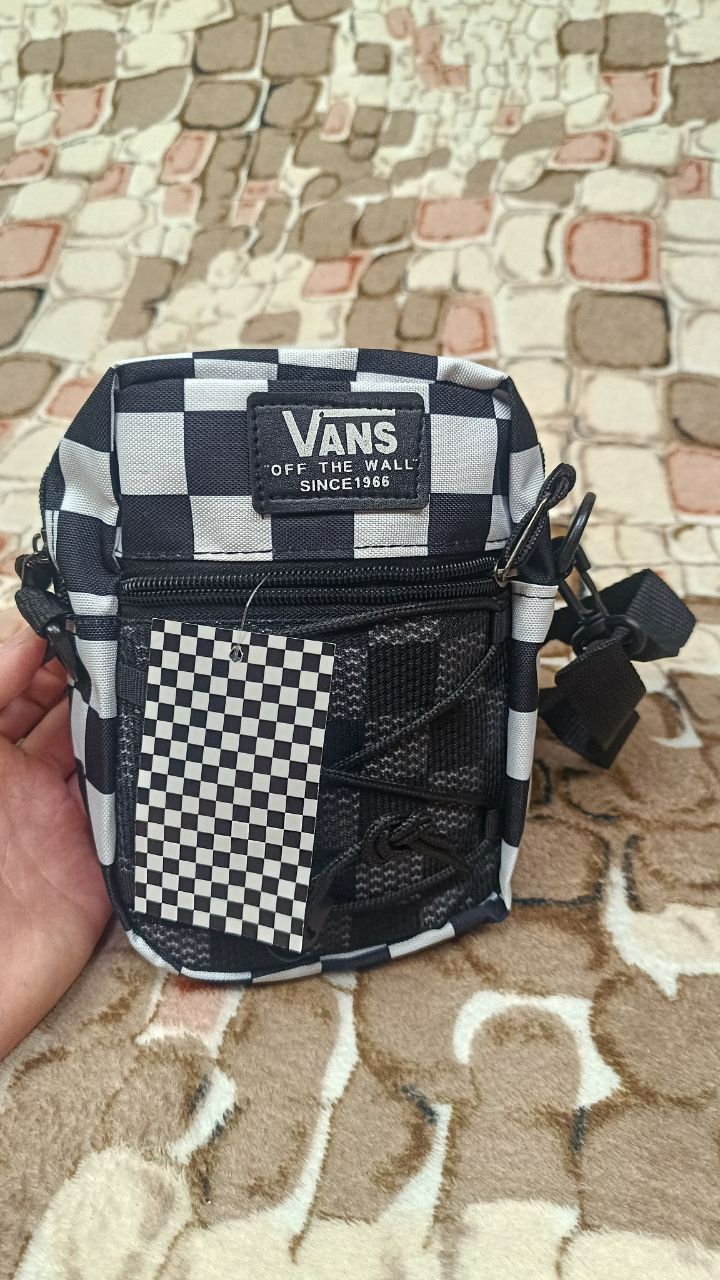 Сумка на плече Vans прозора або в клітинку бананка ванс месенджер