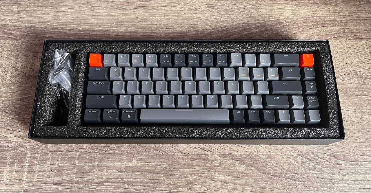 Механічна клавіатура Keychron K6 68 Key Gateron Blue White LED EN