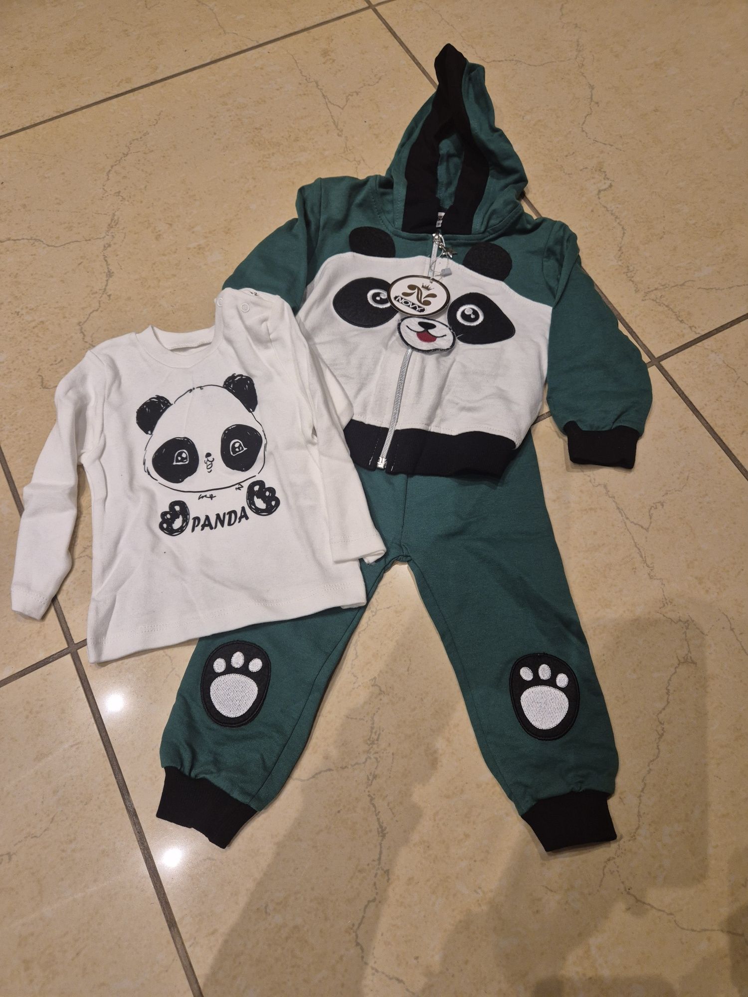 Zestaw dres + koszulka rozm 80-86