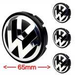 -> NOWE Dekielki 65mm VW komplet 4szt. srebrne dekle zaślepki znaczki