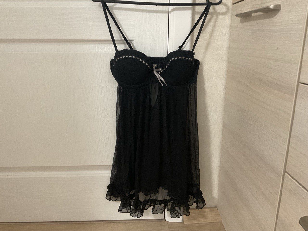 Пеньюар кружевной H2&M,  бюстгалтер