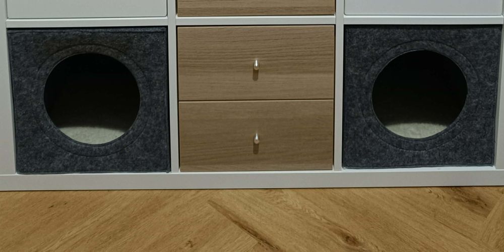 Wkład kallax Ikea legowisko dla kota Cozy  and Dozy