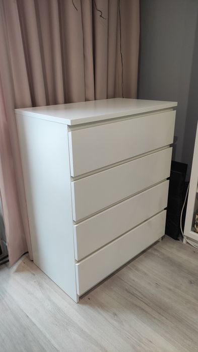 Komoda malm Ikea 4 szuflady kolor biały