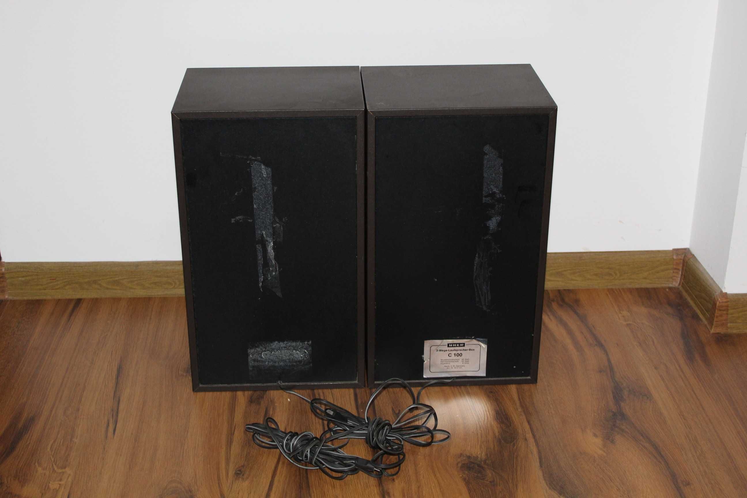 UHER C 100 Kolumny głośniki 3 way speaker vintage Wysyłka
