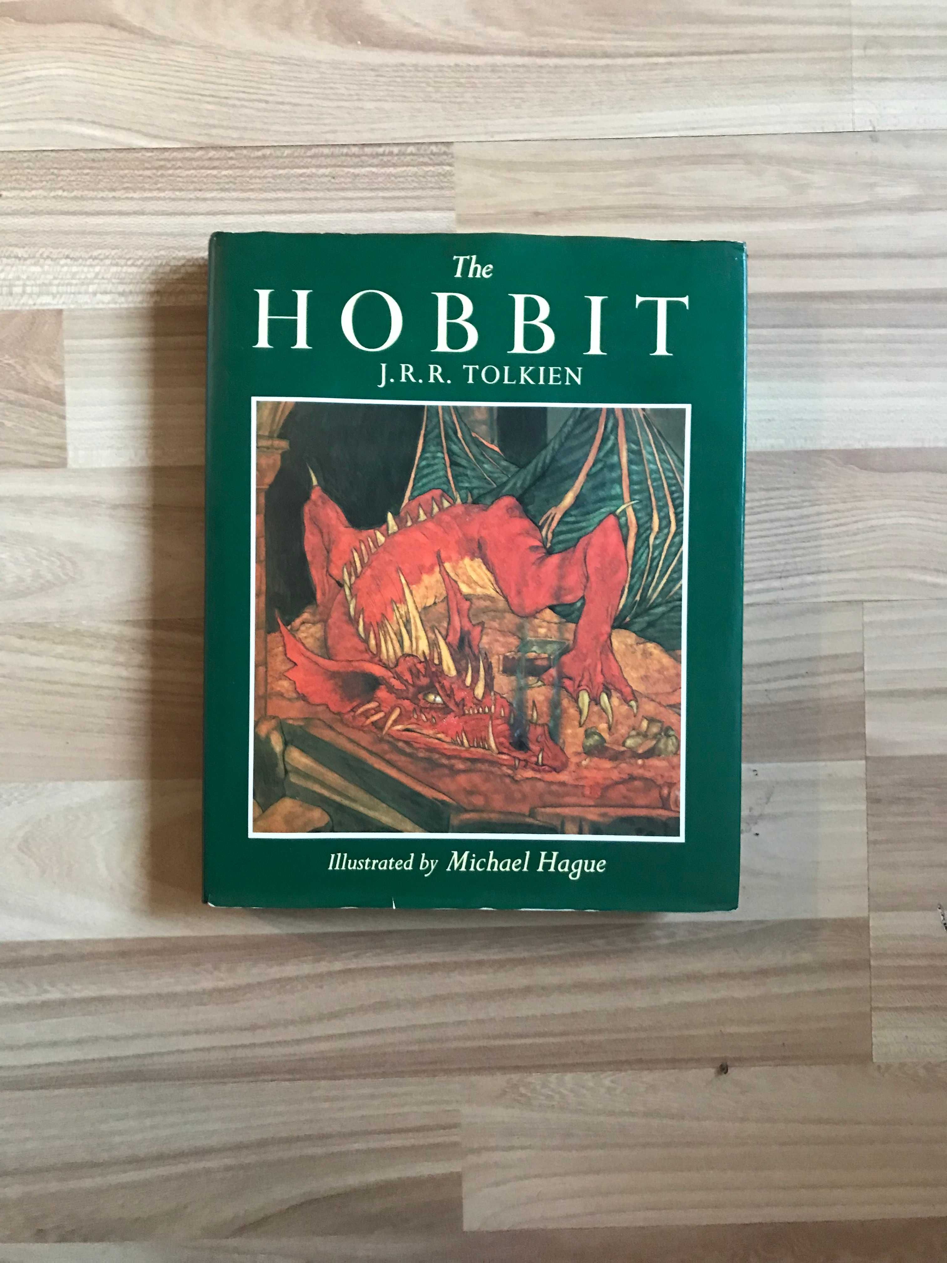 Tolkien Hobbit UK 1987r. Unwin Hyman illustrracje Michael Hague UNIKAT