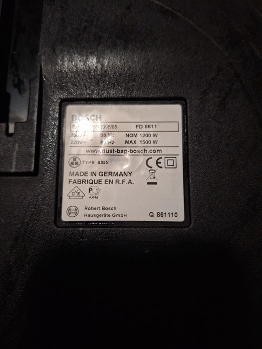 Продам рабочий пылесос Bosch