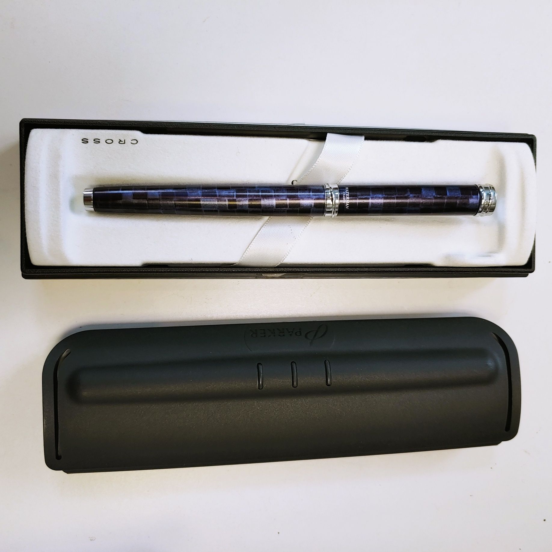 Перьевая ручка Waterman Harmonie Blue/Grey CT FP F 12 103