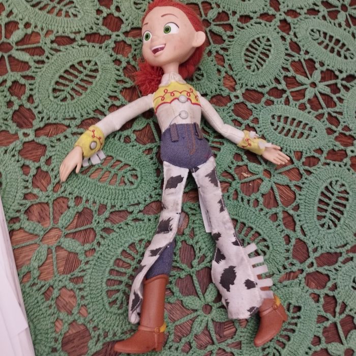 Jessie, Toy Story, lalka figurka, uszkodzona, bez kapelusz, kowbojka