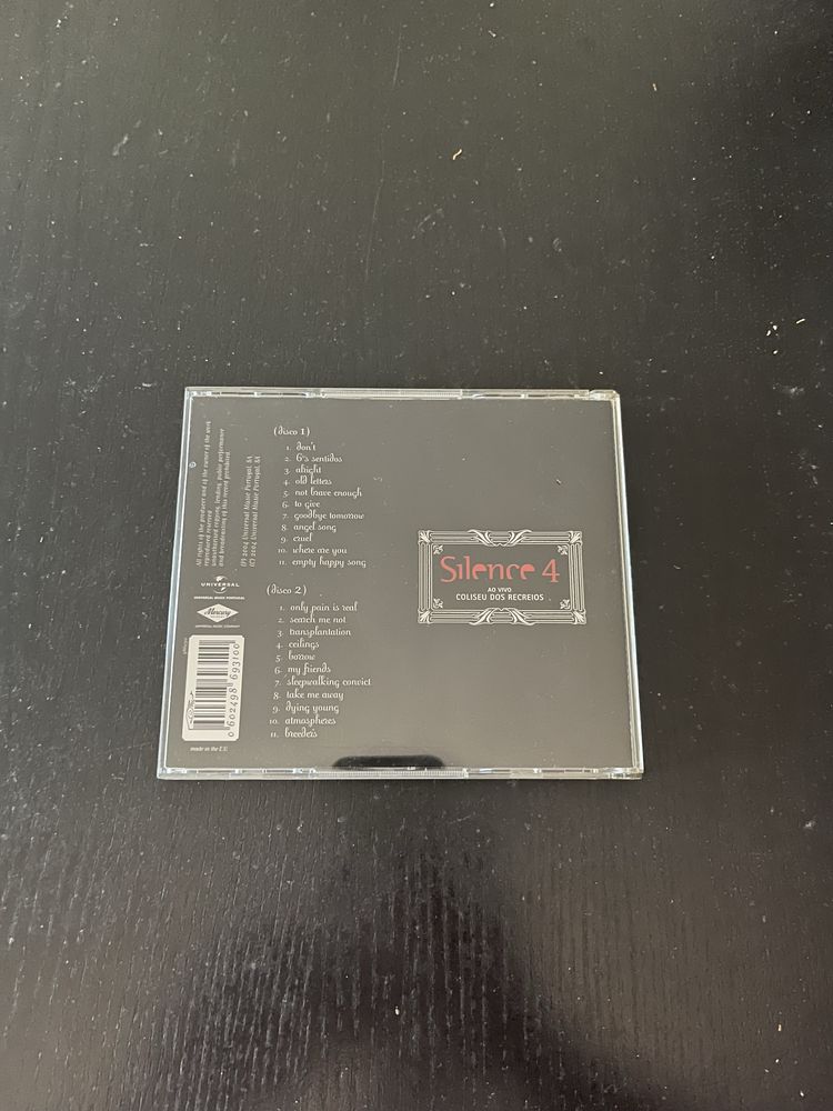 CD - Silence 4 - ao vivo Coliseu dos Recreios