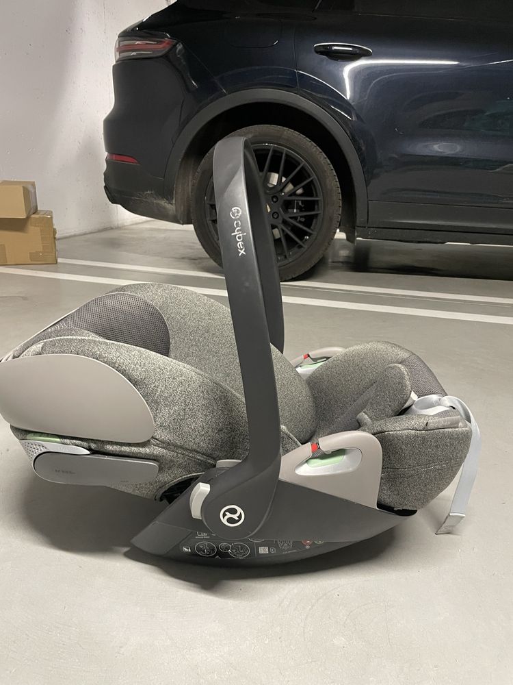 Cybex cloud t i-size szary, tkanina oddychająca