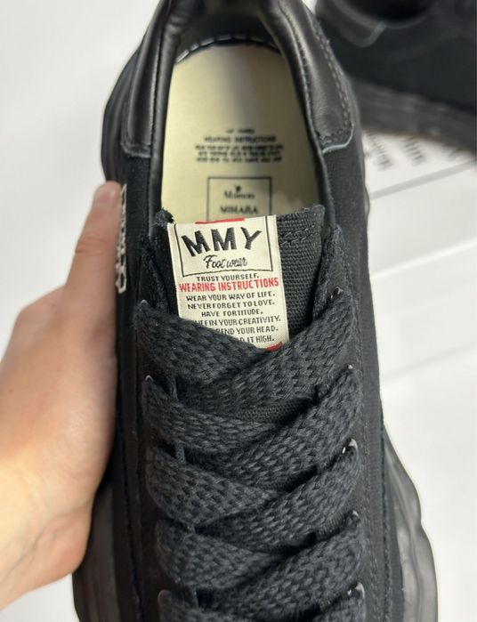 MMY Blakey Maison Mihara Yasuhiro кеди чорні кеды черные