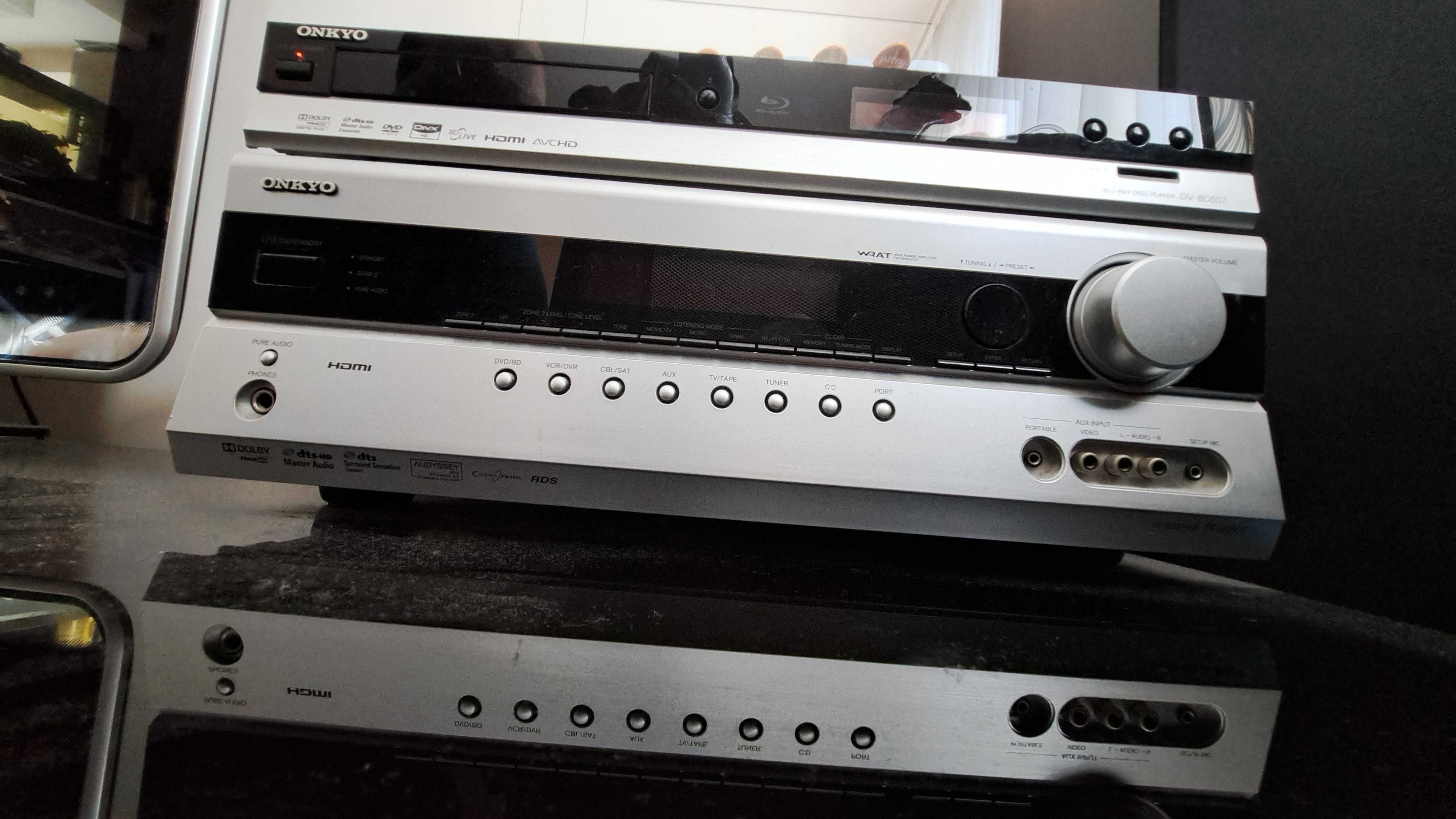 ONKYO TX-SR507 amplituner + pilot