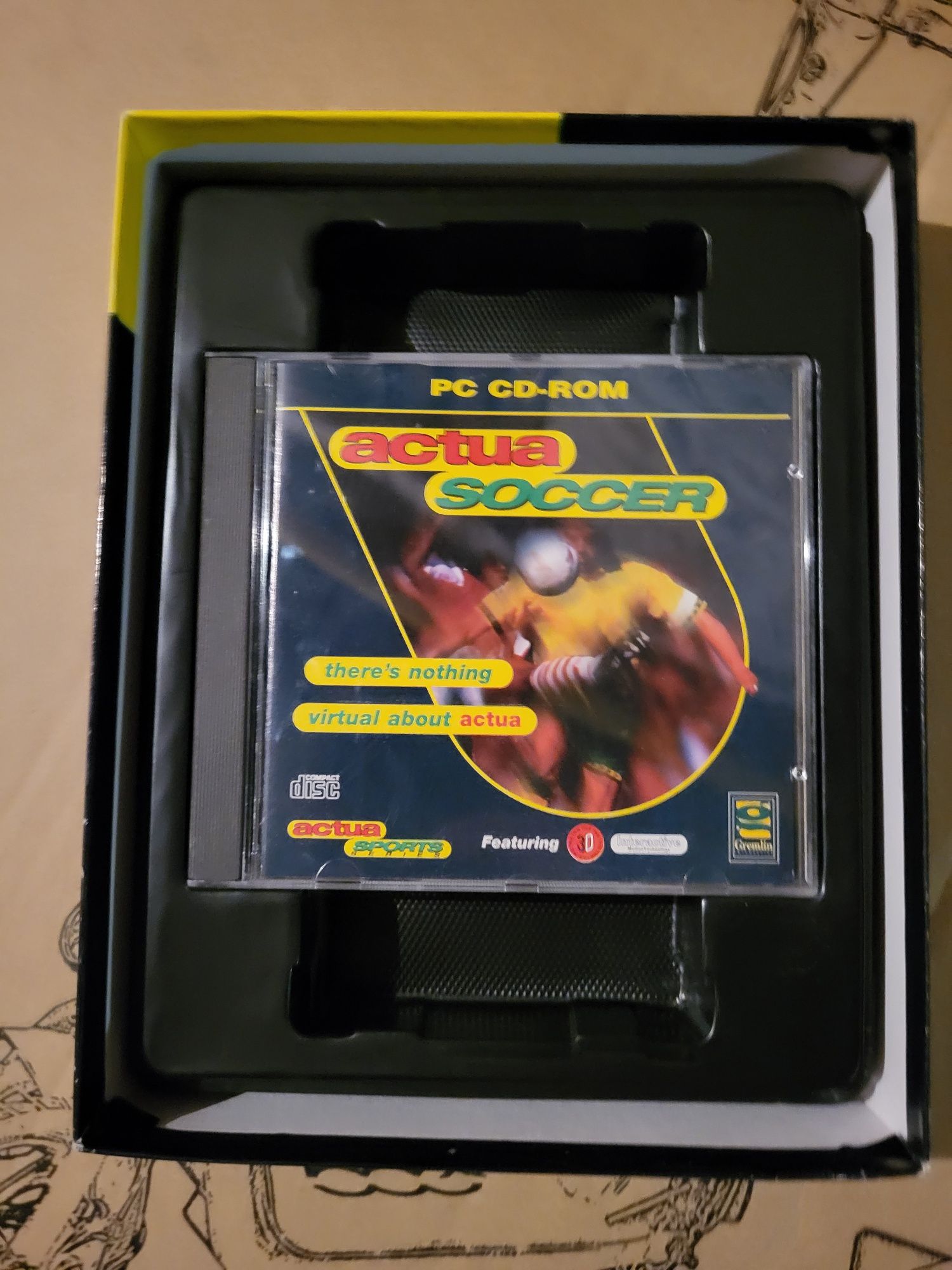 Gra PC CD Actua Soccer super retro komplet