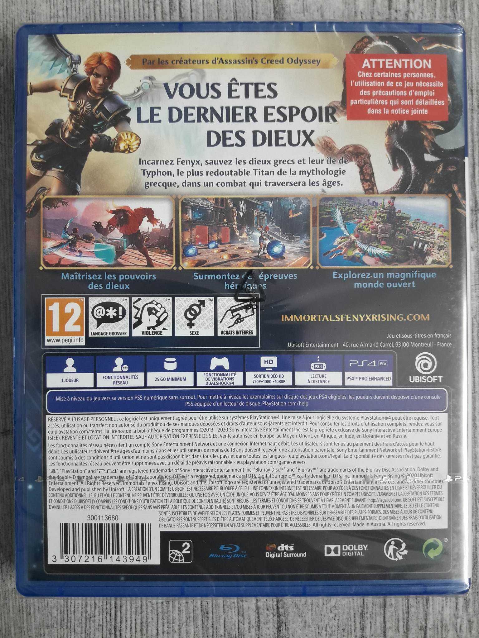 Nowa Gra Immortals Fenyx Rising PS4/PS5 Playstation