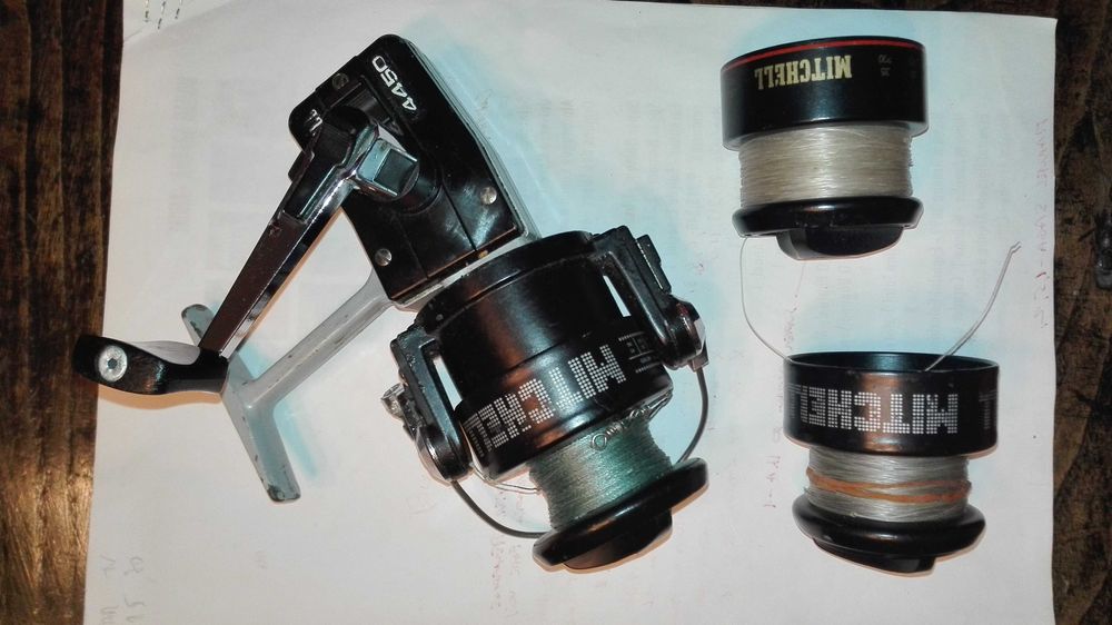 Conjunto de carretos antigos Luxor, Mitchell e Shakespeare.