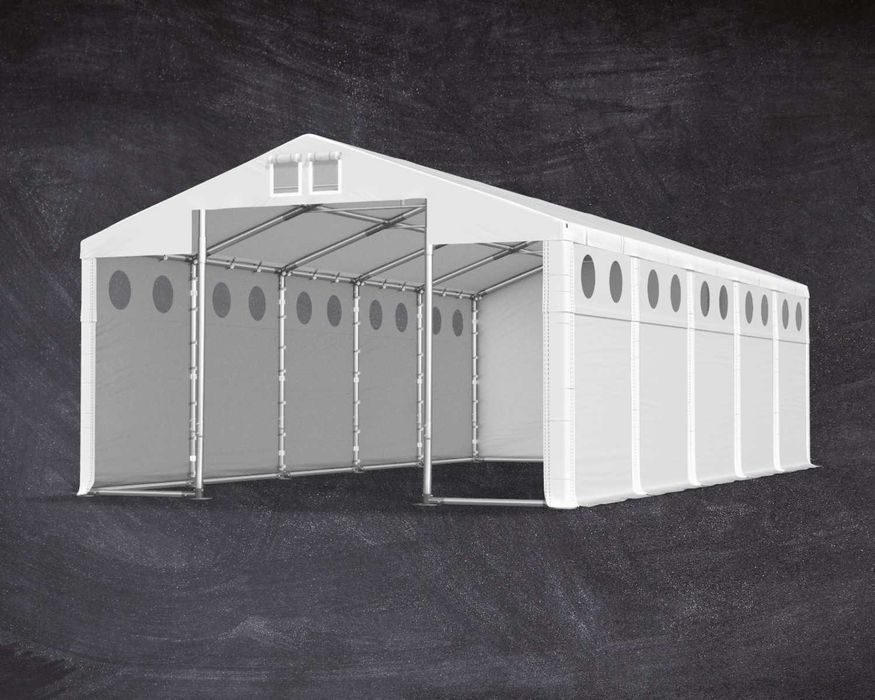 8x10x2,5m Namiot magazyn z doświetleniem hala przemysł wzmocniony W+