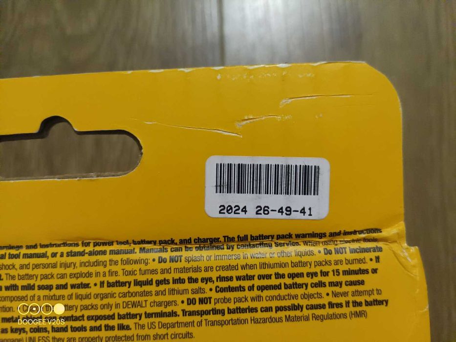 DeWalt DCB606 DCB609 20/60V Flexvolt