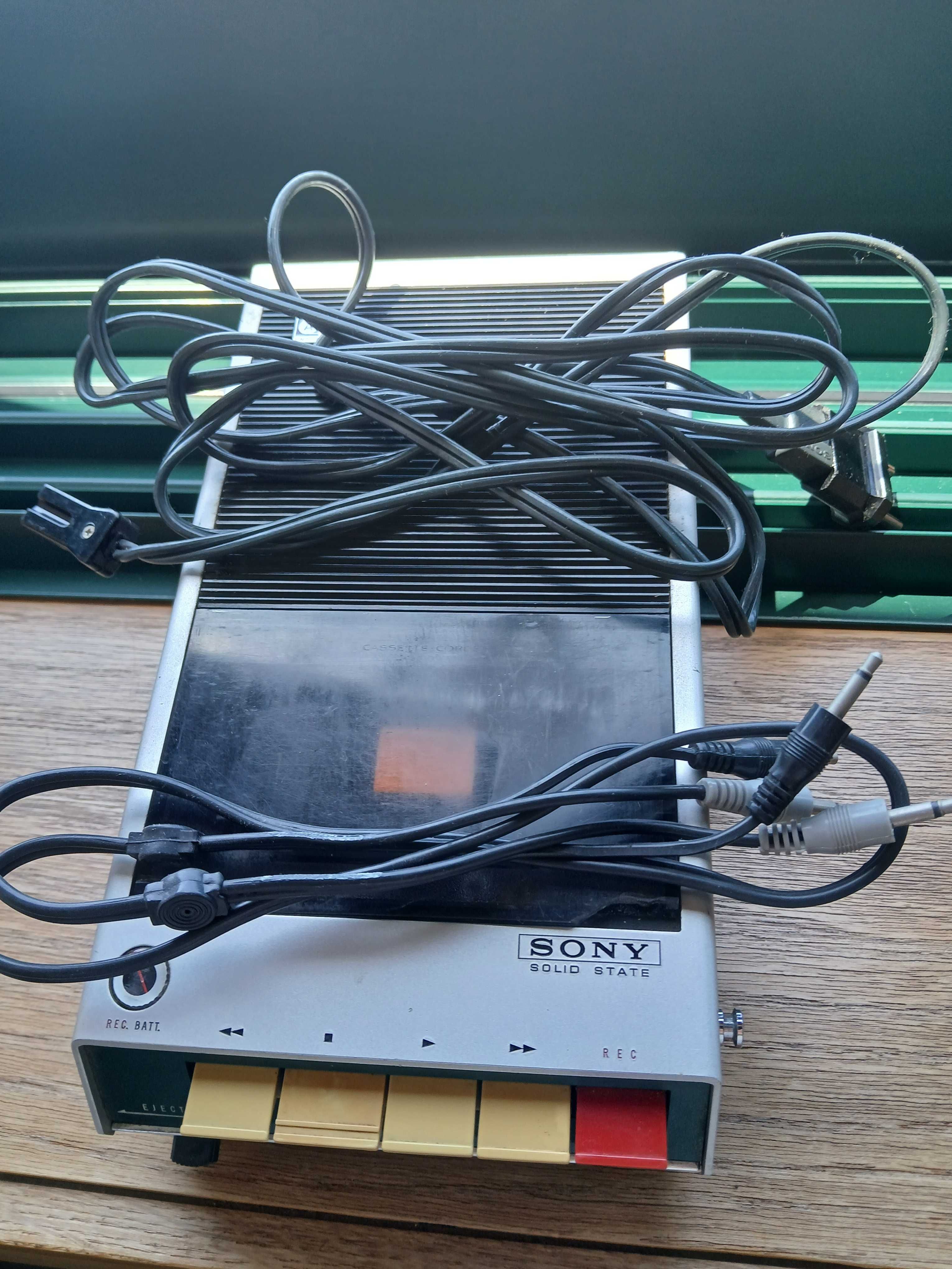 Leitor Gravador de Cassete, portátil, Sony TC 100A de 1968