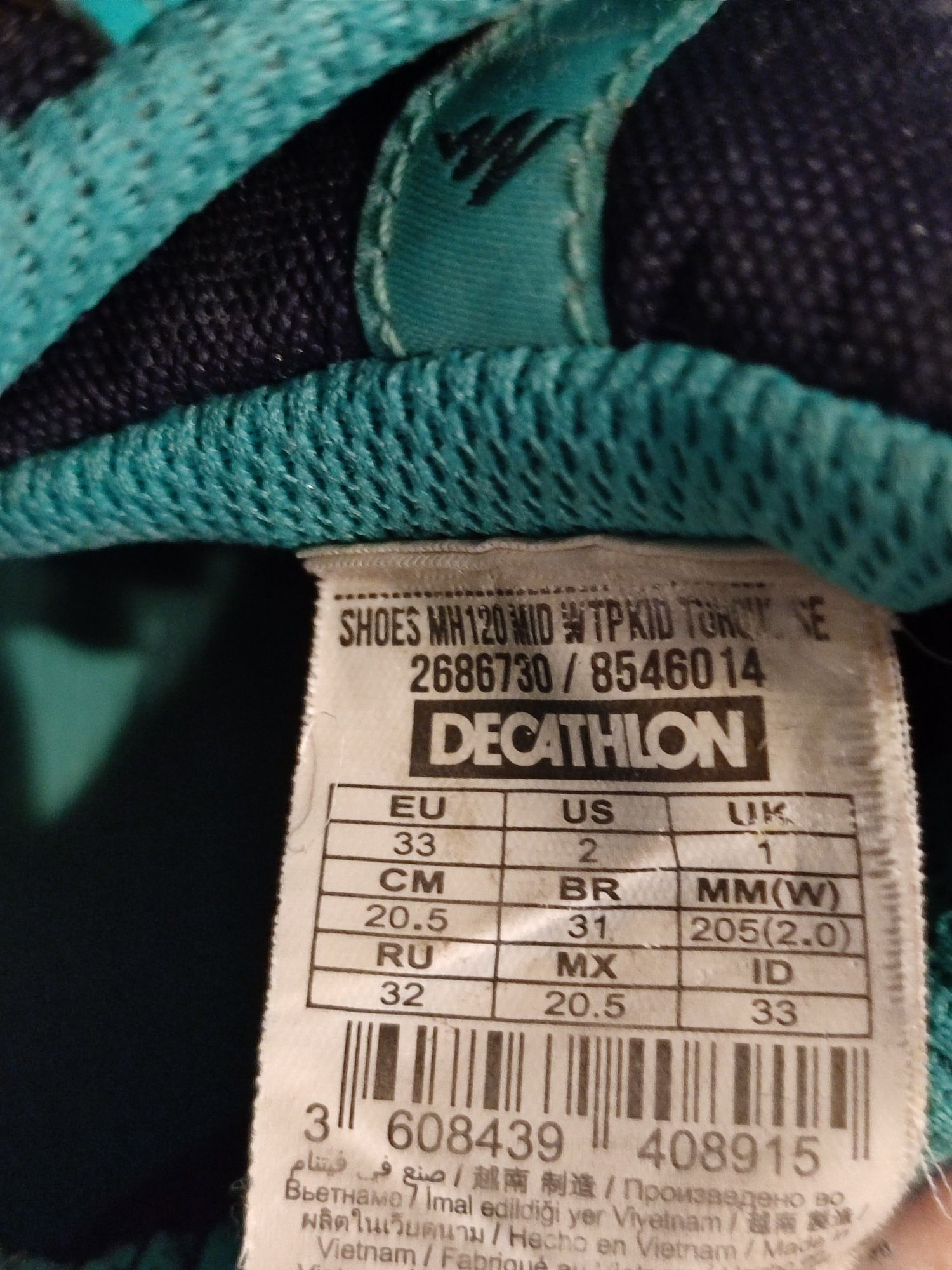 Buty turystyczne r.33 Decathlon Quechua MH120 Mid