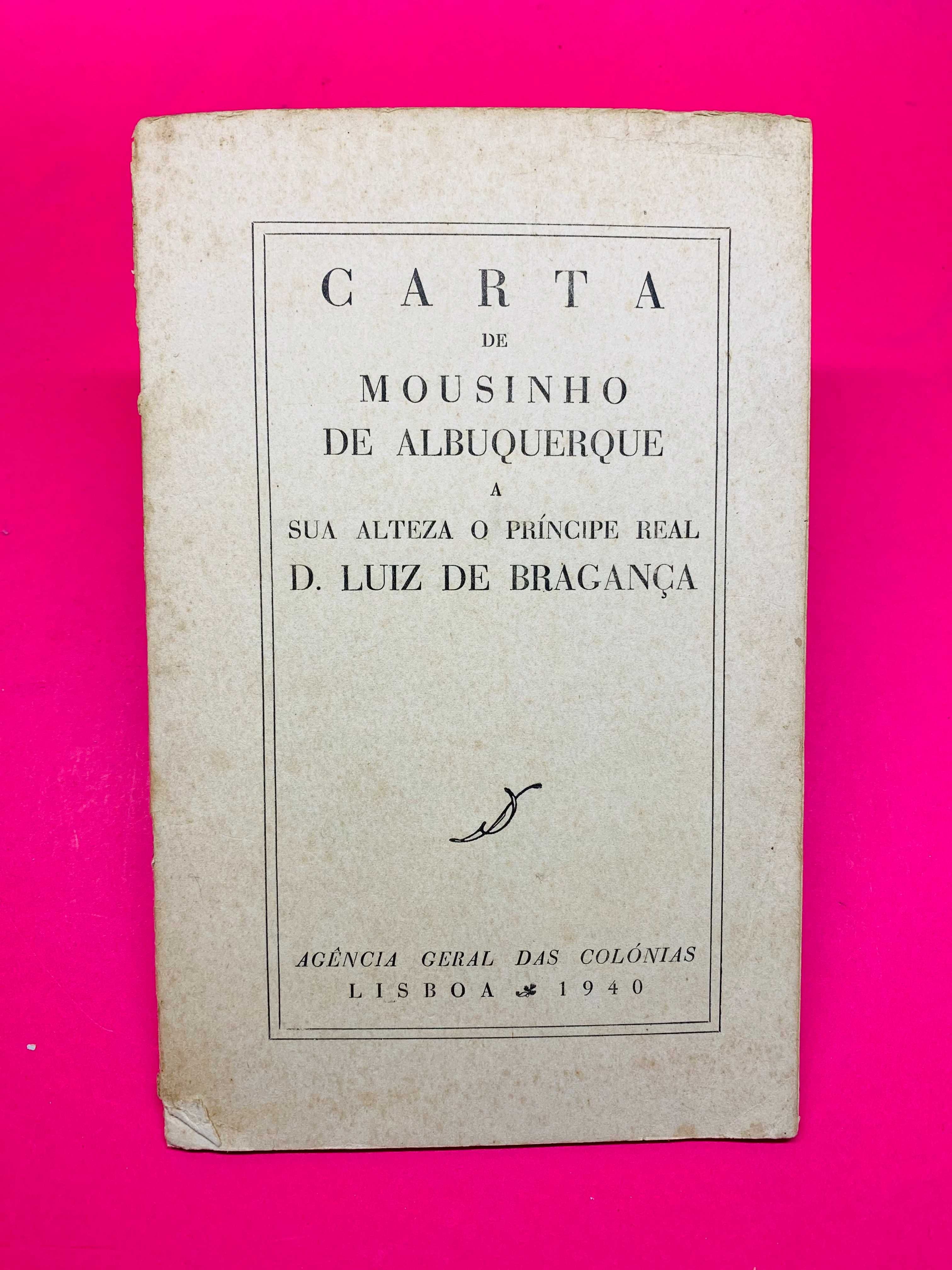 Carta de Mousinho de Albuquerque a D. Luiz de Bragança