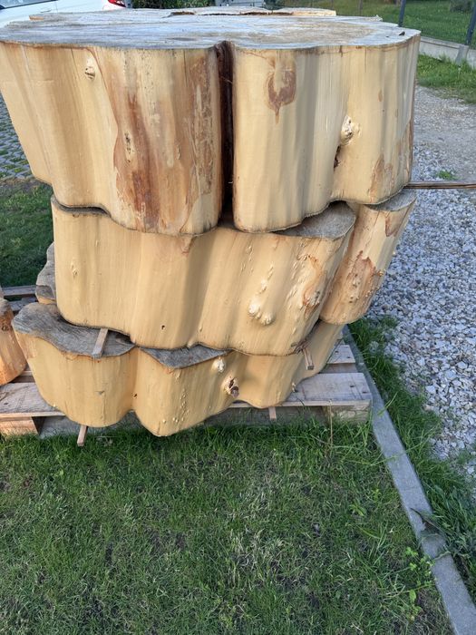 Plastry drzewa na stolik