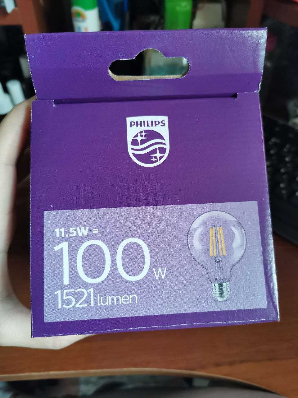 Лампи Philips LED classic 100W A60 E27 CL 4000К DIM 2 шт (Нове)