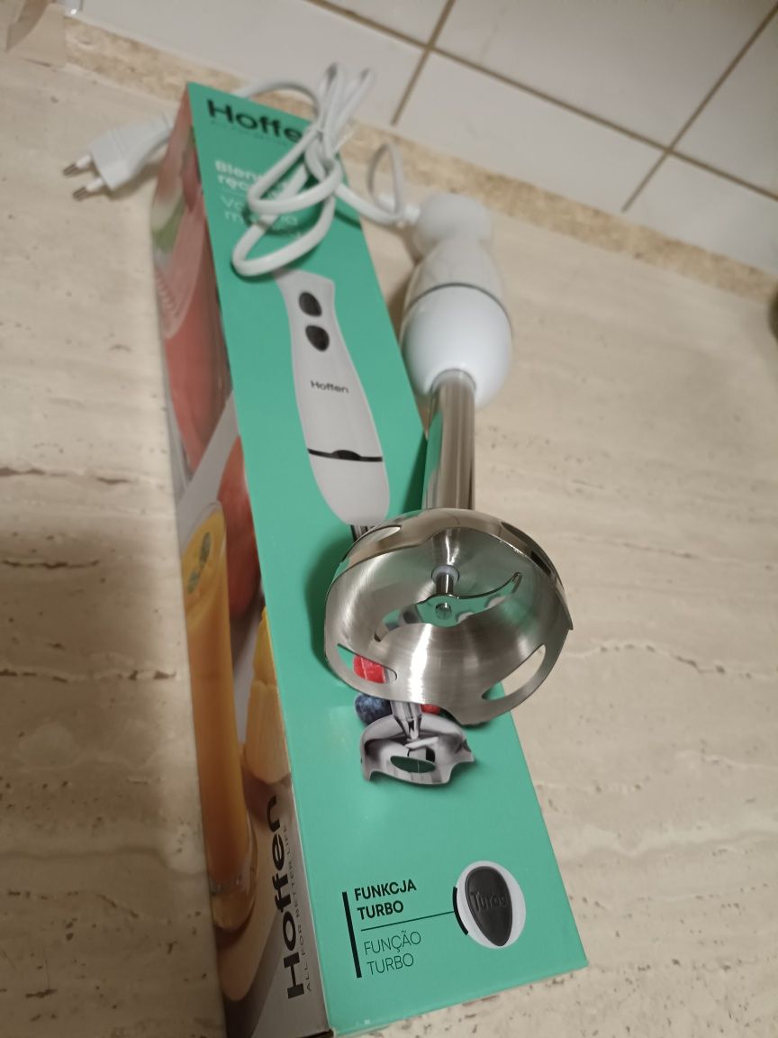 Blender ręczny Hoffen Biały 400W TURBO Model HB-4185