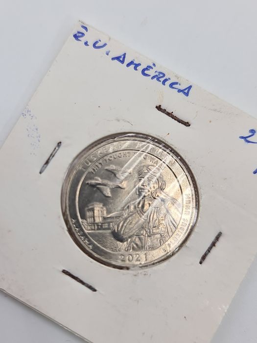 Moeda de 1/4 dólar Estados Unidos da América 2021
