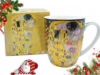 DUŻY KUBEK jakościowa PORCELANA GUSTAV KLIMT Pocałunek / Kiss 400ml