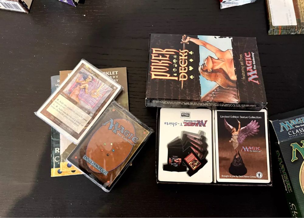 Magic The Gathering pacote coleção anos 90 colecionador Wizards