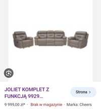 Zestaw wypoczynkowy z funkcja relaxu