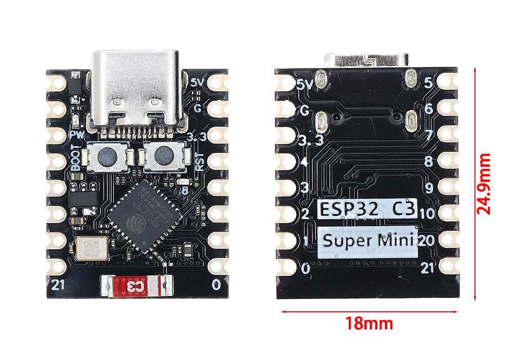 ESP32 Devkit v1 (CP2102), ESP32-S2 (Lolin S2 Mini), ESP32-C3 SuperMini