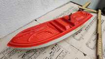 Barco de Corda Antigo - Brinquedo Vintage