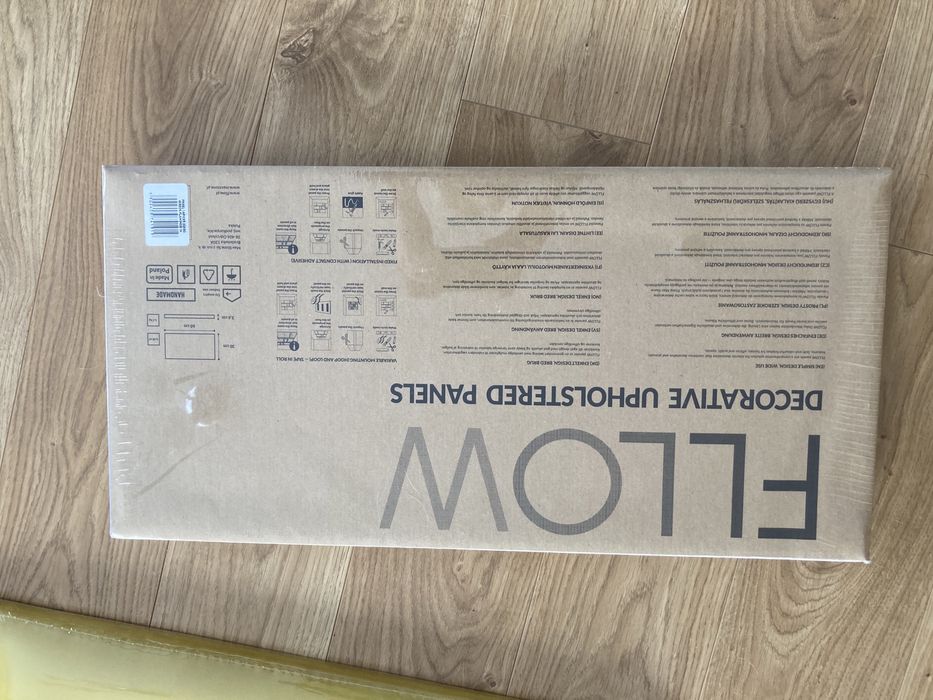 Panele materialowe na ścianę musztardowe i brudny róż