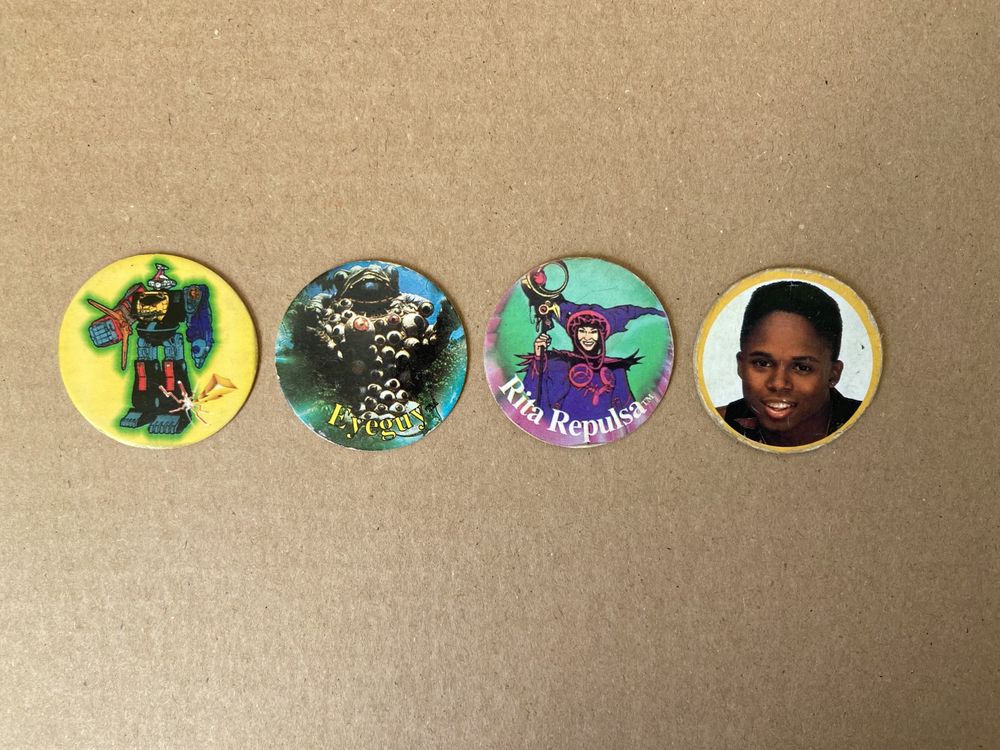 Power Rangers - tazo, tazos, żetony, lata 90