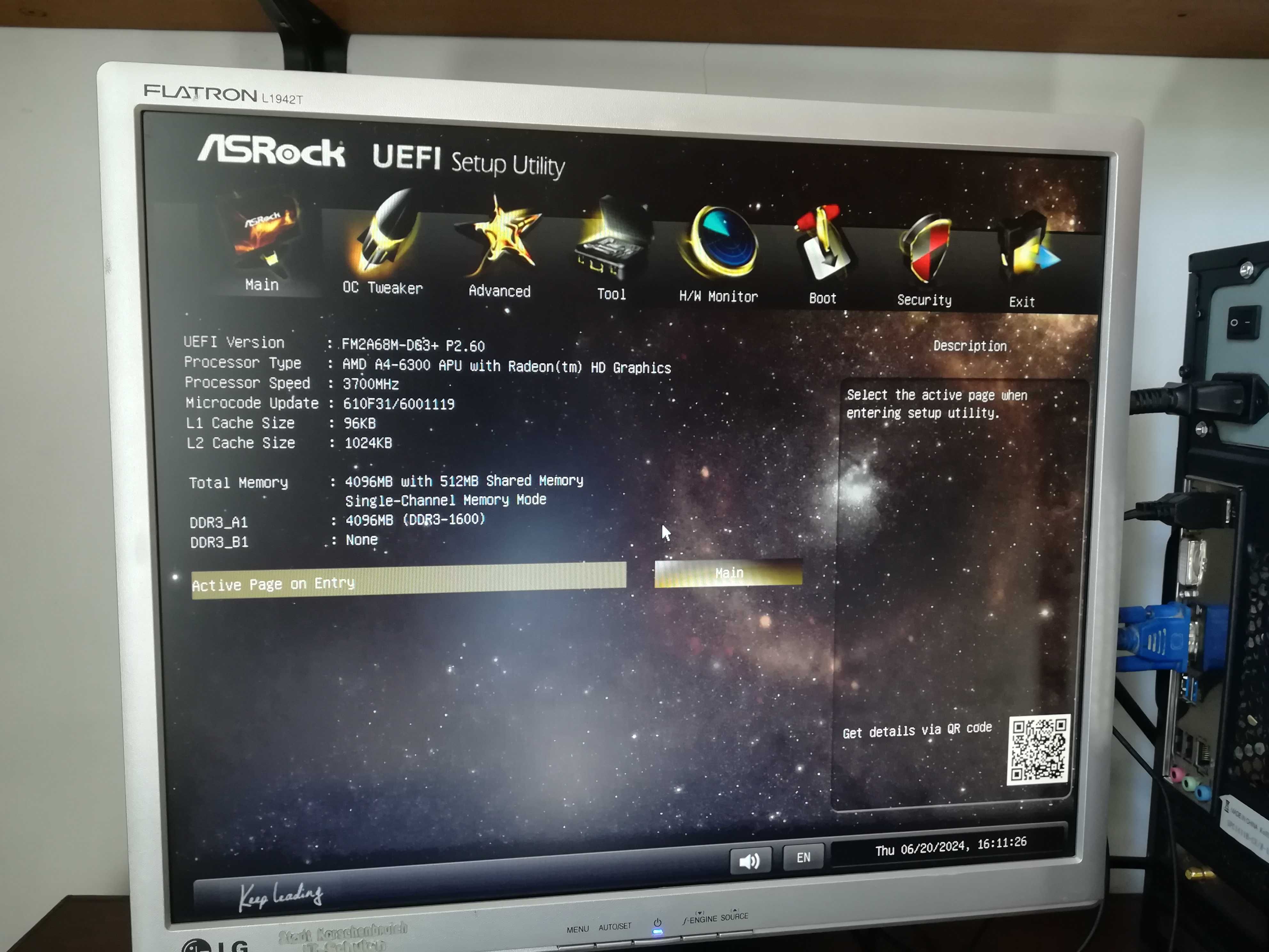 komputer stacjonarny AMD a4-6300 + Asrock  FM2A68M-DG3+
