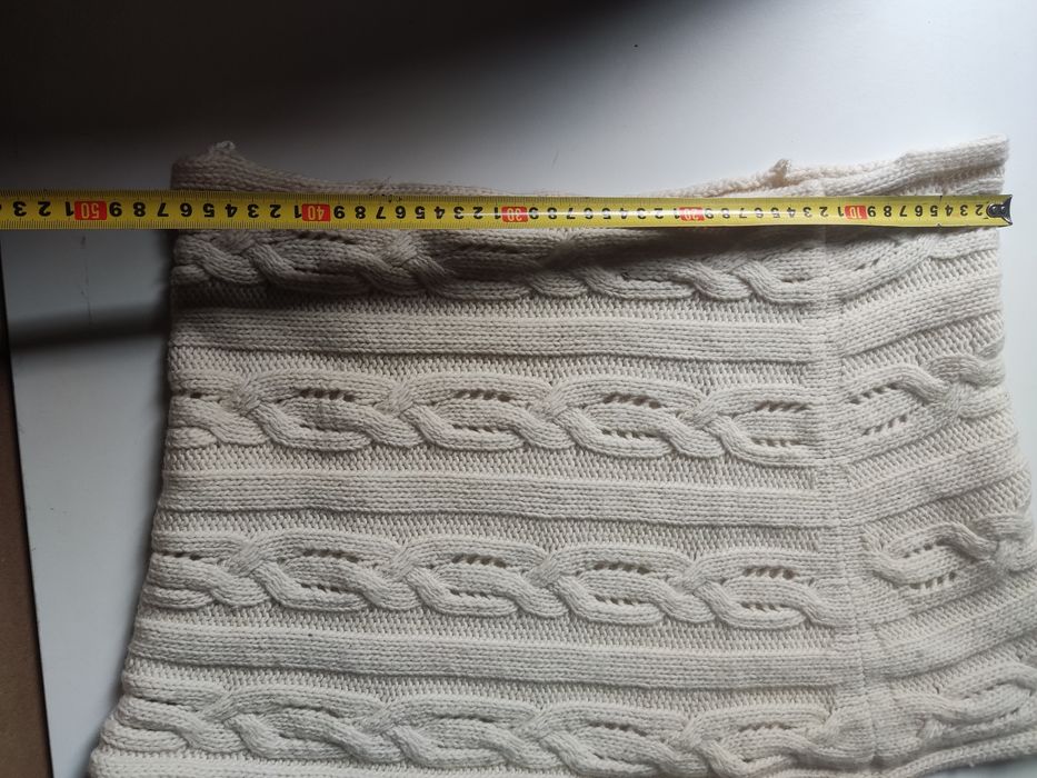 Szal komin spódnica gruby wzór