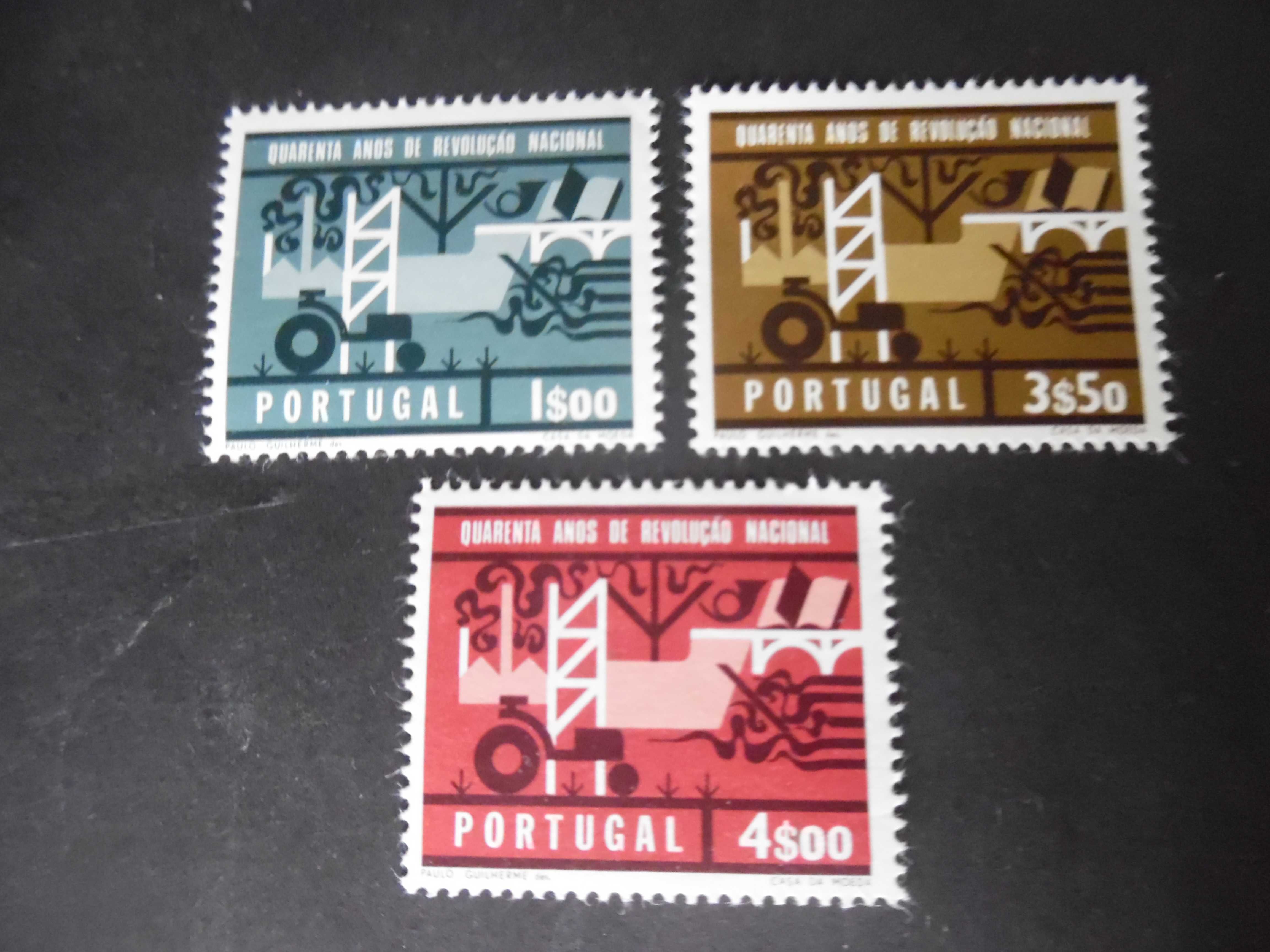 Selos Portugal 1966-Revolução Naci Completo Novos Soberbos s/charneira