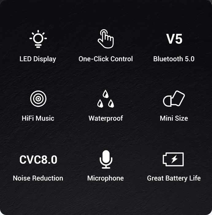 Auriculares sem fios TOPK