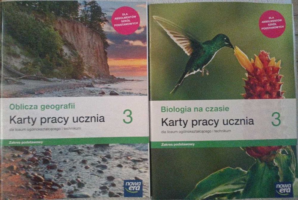 Zestaw kart pracy: Oblicza geografii 3 ZP + Biologia na czasie 3 ZP