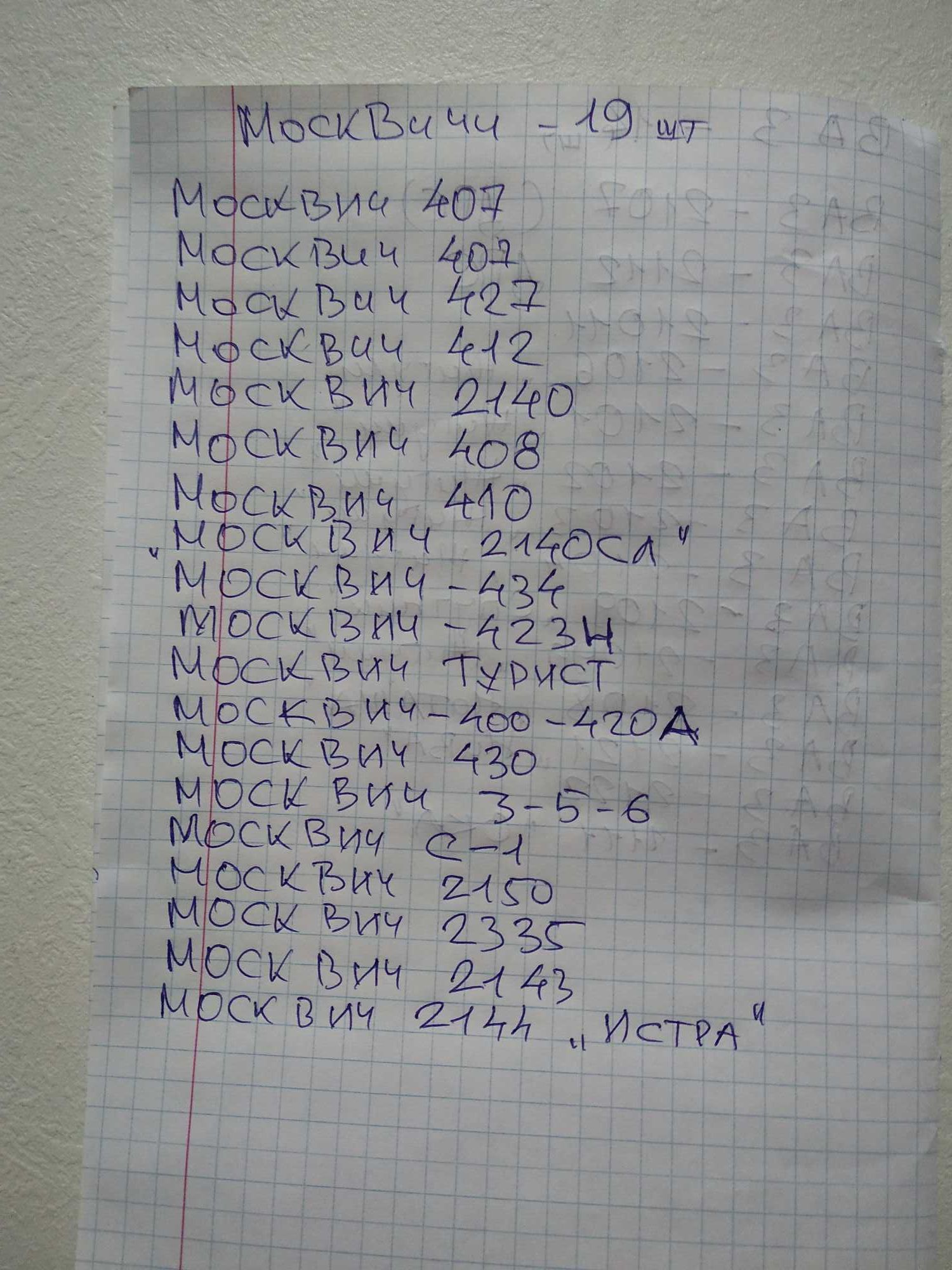 Коллекционные машинки Москвич 1:34