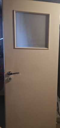 Drzwi łazienkowe białe, lewe 70