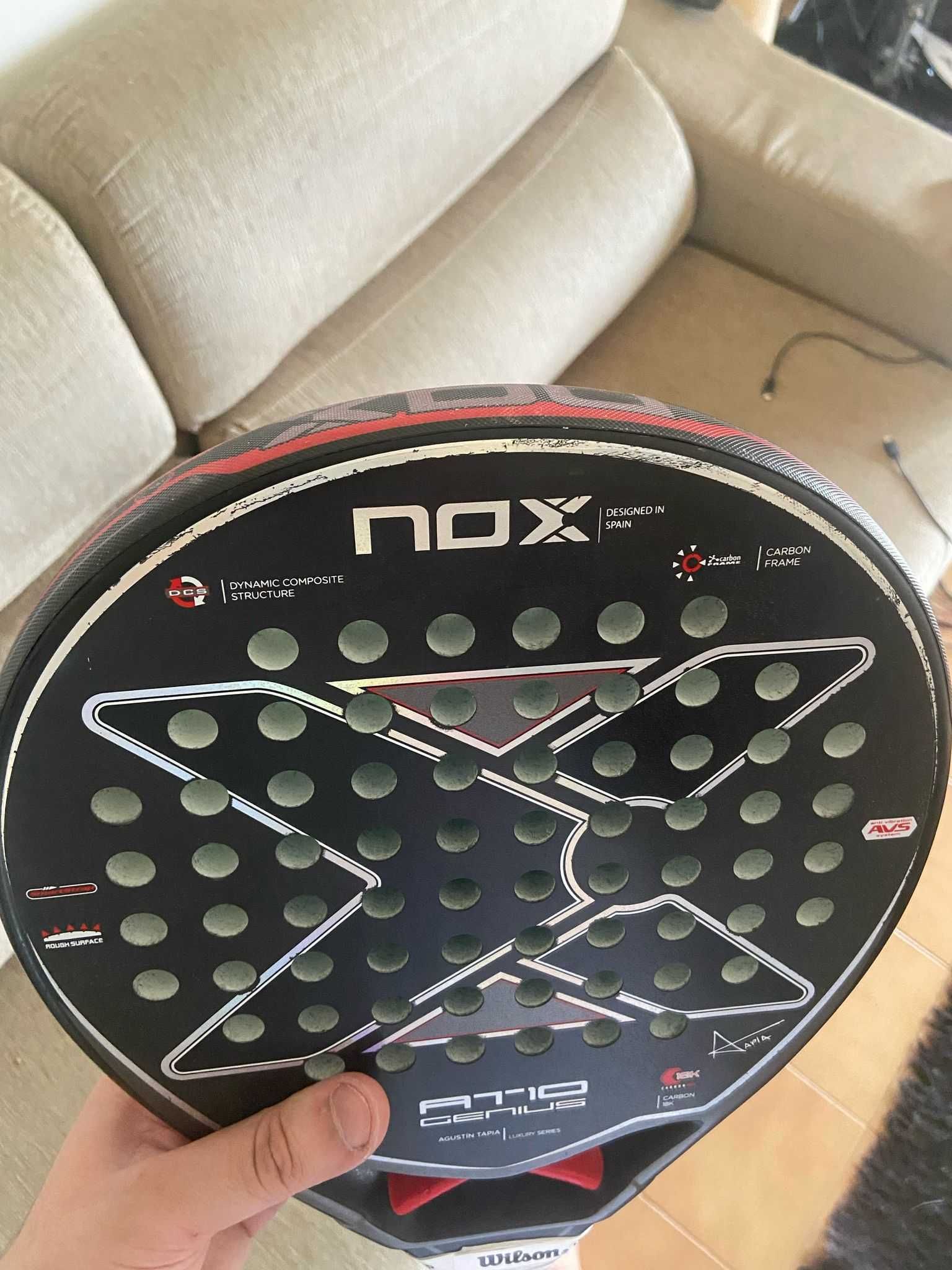 Raquete nox at10 genius 18k 2023 e Mala BullPadel