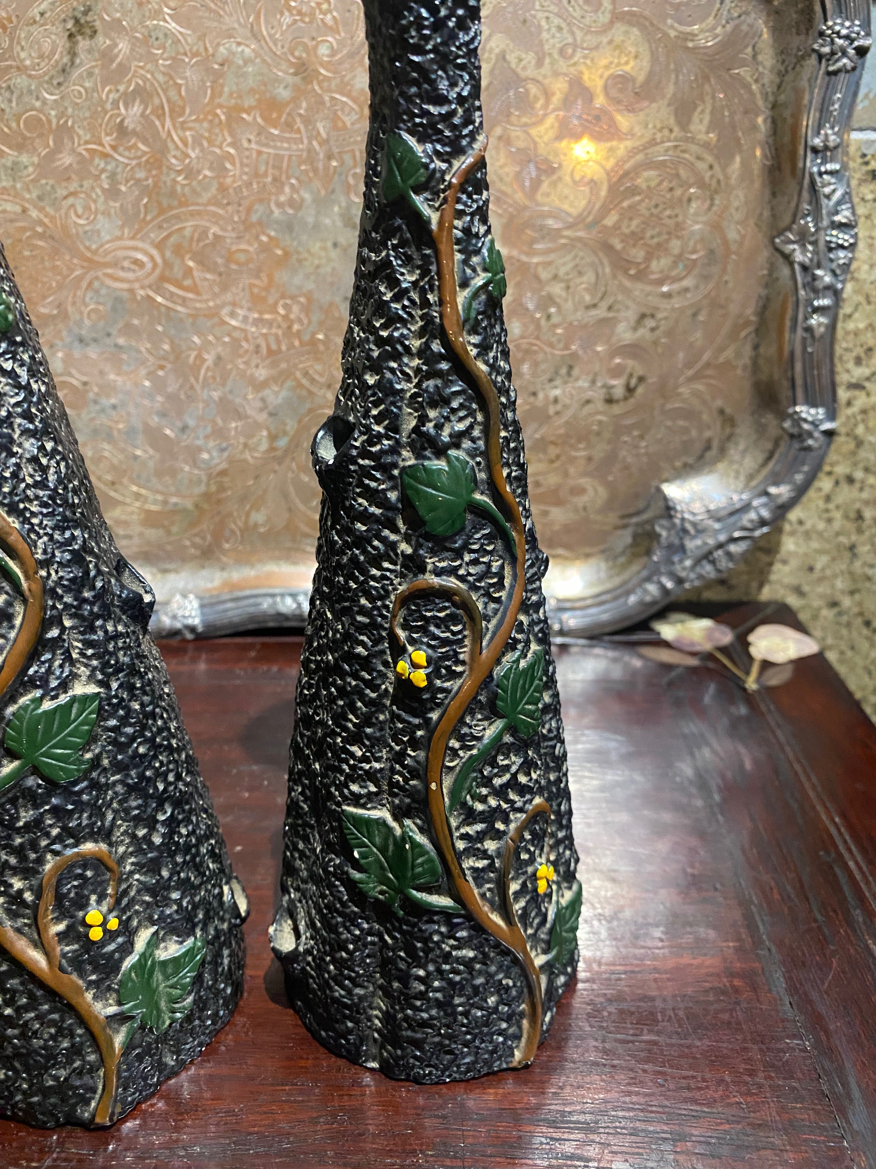 Floreiras Arte nova cerâmica das Caldas da Rainha 24 cm