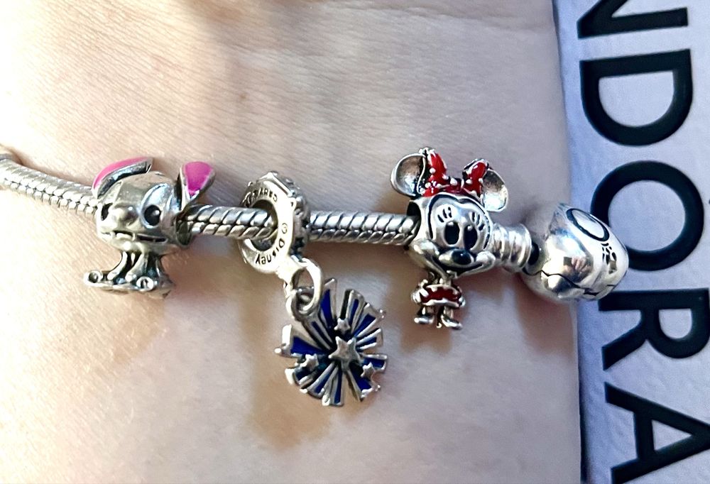 Pandora Disney charms z bajki Myszka Miki Stich 925 do bransoletki now