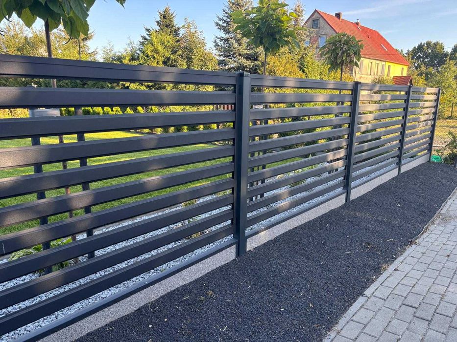 Ogrodzenie palisadowe panelowe lamelowe nowoczesne na wymiar