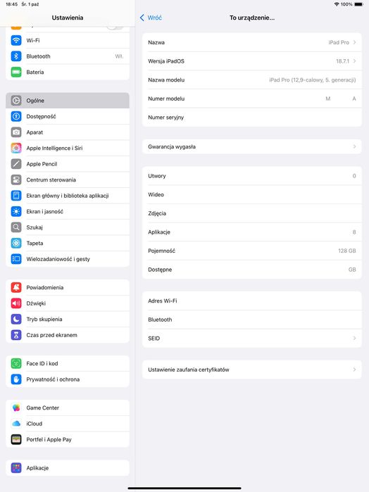 iPad Pro 12,9″ (5. gen) + Logitech Combo Touch, case Spigen - stan bdb