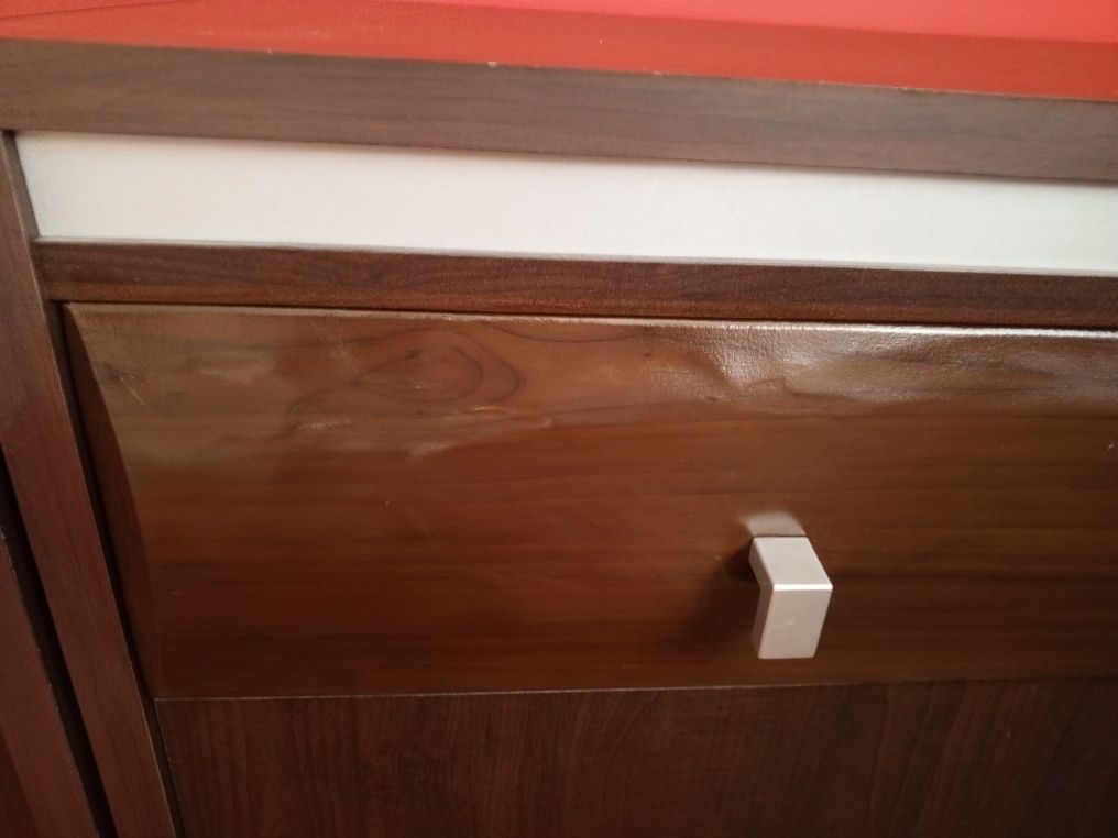 Meble, komplet 3 elementy, wenge