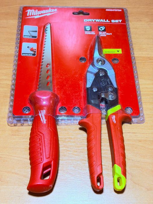 Milwaukee ножниці для різки профелю і пилка для гіпсокартону оригінал